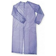 Disposable Apron, Anti-Static No, Apron Material PVC, Apron Type Sleeve, Back Style Closed, Breakaway No, Color Blue, Cuff Style Elastic, FDA Compliant No, Hazard Type Non-Hazardous Dry Particulates, Non-Hazardous Liquids, Length Type Shin, Liquid Dispersal Type Splash, Spray, Material Weight 170 g/sq m, Named Size L, Neck Closure Type Snap, Overall Length 55 in, Packaging Individually Packaged, Seam Style Welded, Secondary Flame Resistance No, Series Condor, Sleeve Length 34 1/2 in WARNING: Can Pvc Apron, Disposable Aprons, Protective Clothing, Personal Protective Equipment, No Color, Duster Coat, Apron, Overalls, Color Blue