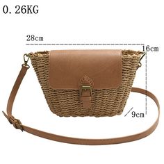 Place Of Origin : HE BEI  Province Types of bags : Shoulder Crossbody Bags Place Of Origin : HE BEI Province Occasion : Versatile Model Number : Summer Hand-woven Women Straw Bag Ladies Shoulder Bags Beach Travel Cr Exterior : Solid Bag Interior : Cell Phone Pocket,Interior Zipper Pocket Hardness : SOFT Closure Type : zipper Pattern Type : Knitting Gender : WOMEN Style : Casual Decoration : Criss-Cross,Sequined Number of Handles/Straps : Single Lining Material : Organic Cotton Handbags Type : Sh Straw Crossbody Shoulder Bag For Beach, Summer Brown Bucket Bag With Phone Pocket, Beige Handheld Woven Leather Bag, Casual Brown Braided Bucket Bag, Bohemian Light Brown Bag For Vacation, Beach Bucket Bag With Mobile Phone Pocket In Brown, Brown Bucket Bag With Mobile Phone Bag For Beach, Woven Crossbody Shoulder Bag For Beach Season, Brown Handheld Straw Bag For Beach Season