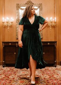 Emerald green is the color of the season! Shop the Andi Ribbed Velvet Wrap Dress and see why it is a favorite for bridesmaids + maternity! Sparkle Gown, Dresses Velvet, Kimono Maxi Dress, Dresses Holiday, Velvet Wrap Dress, Velvet Dresses, Baltic Born, Cherry Dress, Nursing Friendly