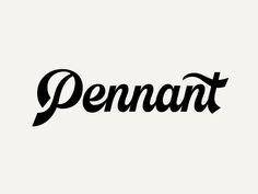 the word penant written in black ink on a white background