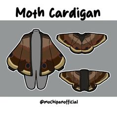 the moths are brown and black