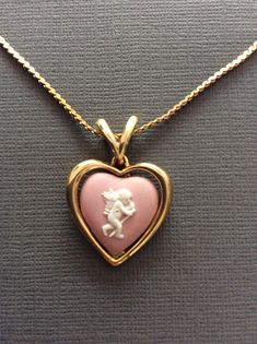 For sale I have a pretty vintage Pink Wedgwood, Jasperwear heart Cherub pendant necklace. Cameo Necklace, Christmas Deals, Vintage Rose, Vintage Roses, Vintage Pink, Favorite Jewelry, United Kingdom, Charms, Accessory Gift