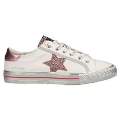 Flaunt a retro feel by wearing the classic low-top Vintage Havana Alive Sneakers. Size: 8.5.  Color: White.  Gender: female.  Age Group: adult.  Pattern: metallic. High Sneakers, Walking Sneakers, Metal Lace, Vintage Havana, Glitter Stars, Retro Sneakers, Athletic Sneakers, Canvas Sneakers, White Canvas