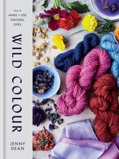 the book is filled with colorful yarn and flowers