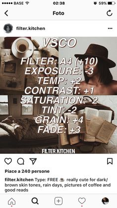 an instagram page with text and pictures on it