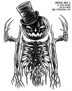 a drawing of a skeleton wearing a top hat