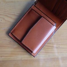 MILDY HANDS - SW01COIN ( Japanese Shell Cordovan ) Burgundy / Camel Classic Cognac Trifold Wallet With Coin Pocket, Luxury Brown Trifold Wallet With Coin Pocket, Classic Brown Trifold Wallet With Coin Pocket, Classic Bifold Wallets With Pockets, Cognac Bifold Wallet With Coin Pocket, Brown Bifold Card Holder With Pockets, Classic Leather Wallets With Pockets, Brown Trifold Wallet With Pockets, Brown Trifold Wallet With Pockets For Daily Use