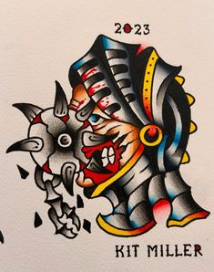 an image of a tattoo design on paper