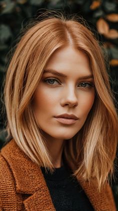 Love Honey Blonde Hair This Fall Hair Colors For Dark Blonde Hair, Winter 24 Hair Trends, Blonde To Copper Before And After, Cowboy Copper Straight Hair, Reddish Dark Blonde Hair, Soft Copper Blonde Hair, Hair Colour Copper, Copper Hair Shoulder Length, Pale Copper Hair