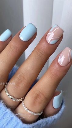 Unghie Sfumate, Short Gel Nails, Nagel Tips, Smink Inspiration, Simple Gel Nails, Summery Nails, Work Nails