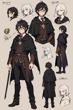 an image of some character designs for the upcoming anime game, fire emblems and their main characters