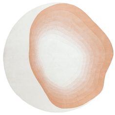 three round rugs in different colors on a white background, each with an oval shape