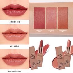 3ce lily maymac Lipstick Ideas, Makeup Ulzzang, Lily Maymac, Lip Products, Eye Makeup Tips, Lipstick Colors, Beautiful Makeup