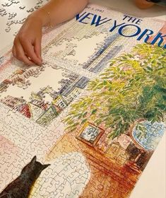 Puzzle Pictures Ideas, Mood Board Pics Aesthetic, Christmas Puzzle Aesthetic, The New Yorker Puzzle, Doing Puzzles Aesthetic, New Yorker Puzzle, Puzzle Piece Aesthetic, Puzzling Aesthetic, Jigsaw Puzzles Aesthetic