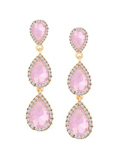 PRICES MAY VARY. PINK TEARDROP ELEGANT STATEMENT RHINESTONE DANGLE EARRINGS: These pink rhinestone earrings are ideal for any occasion, including parties, proms, fashion shows, nightclubs, and anniversaries. And it can add an excellent fashion touch to your dress on any festival, such as Mother's Day, Valentine's Day, Christmas Day, New Year's Day, or others MATERIALS: Meticulously crafted from high-quality rhinestone and zinc alloy SIZE AND LENGTH: The Pink Rhinestone earrings measure 0.59 inch Christmas Jewelry Gift, Teardrop Dangle Earrings, Earrings Christmas, Earrings Elegant, Christmas Gift Jewelry, Earrings Black, Black Earrings, Pink Rhinestones, Christmas Jewelry