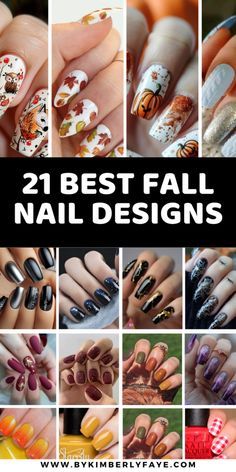 Fall Fingernails Autumn, Fall Fancy Nails, New Fall Nail Designs, Fall Fingernails Designs, Fall Nail Tips Autumn, Pretty Fall Nail Designs, Autumn Nail Designs Ideas, Acrylic Nails Fall Designs, Autumn Nail Ideas Gel