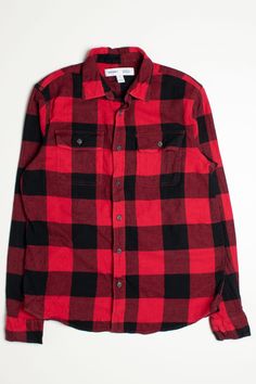 Vintage Old Navy Red Flannel Shirt Red Flannel Shirt, Vintage Flannel Shirt, Vintage Old Navy, Red Plaid Shirt, Vintage Flannel, Flannel Shirts, Red Flannel, Waist Measurement, Vintage Plaid