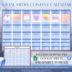 the social media content calendar for google sheets