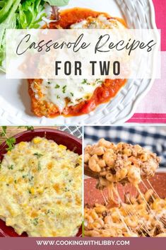 Casserole Recipes for Two People Casserole Recipe For Two, Easy To Cook Meals For Two, Two Person Dinner Ideas, Cheap And Easy Recipes For 2, 1 Person Casserole, Cooking Healthy For Two, Easy Casserole For Two, Dishes For Two People, Quick Two Person Dinners