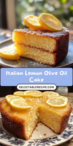 Looking to add a twist to your baking routine? Try making this Italian Lemon Olive Oil Cake that offers a burst of Mediterranean flavors in every bite. Gather your ingredients and turn your kitchen into a sweet paradise! 🍋🍰 #BakeFromScratch #CitrusDesserts #CakeArt #PinterestFinds #FoodInspiration