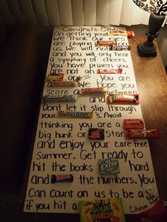 the table is covered with candy bar wrappers