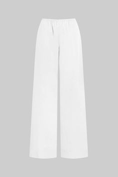 As seen on Kendall Jenner, our bestselling Yoko Pocket Pant is cut from our crisp Yoko Cotton. This wear-anywhere pant features a comfortable elasticized waistband, side seam pockets, the perfect relaxed fit. Versatile Wide Leg Sweatpants For Work, Versatile Wide-leg Sweatpants For Work, Elegant Wide-leg Sweatpants With Elastic Waistband, Versatile Wide Leg Trousers With Pull-on Style, Wide Leg Bottoms With Elastic Side Panels For Work, White Wide-leg Pull-on Pants, White Pull-on Style Wide-leg Pants, White Pull-on Wide-leg Pants, Modern High-waisted Pants With Elastic Waistband