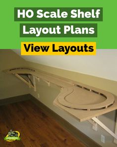 ho scale train shelf layout plans Shelf Layout Track Plans, Model Train Shelf Layouts, Ho Train Layouts 4x8, Hornby Trains Layouts, Train Display Ideas, 4x8 Ho Train Layout Ideas, Ho Trains For Sale, N Scale Model Train Layouts