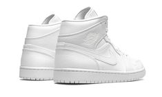 Jordan 1 Mid Triple White, Logo Wings, White Jordans, Jumpman Logo, Jordan 8, Air Jordan 5 Retro, Nike Dunk High, Air Jordan 5, Air Jordan 4 Retro