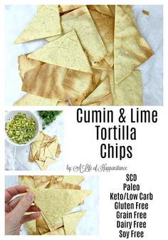 the recipe for cumin and lime tortilla chips