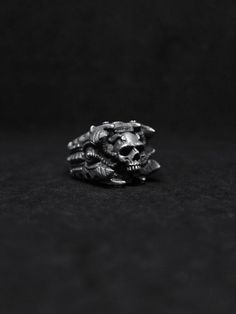 BIONIC SKULL RINGPewter materialShip from Jakarta, Indonesia.standard shipping use DHL Global Mail takes 10 to 15 days.Express Shipping use DHL Express takes 4 to 7 working days.kindly chat me on conversation for any questionThanks for visiting my gallery. Gothic Metal Rings, Gothic Hand Cast Metal Rings, Symbolic Skull Rings Collectible, Gothic Metal Rings For Collectors, Collectible Symbolic Skull Rings, Gothic Collectible Metal Rings, Silver Oxidized Skull Ring, Hand Cast Metal Skull Ring For Gift, Collectible Punk Skull Jewelry