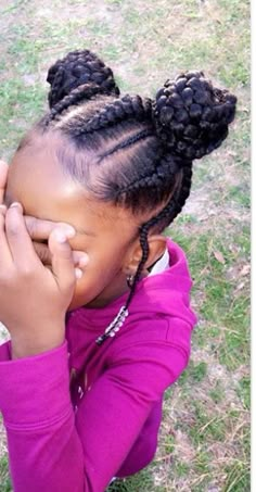 Braids Braids Natural, Picture Day Hair, Lil Girl Hairstyles, Kid Braid Styles, Natural African American Hairstyles, Girl Hairstyle, Cute Braided Hairstyles, Natural Hairstyles For Kids