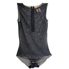 This sleevless bodysuit features a mesh designRound neck. Back zip Material: 80% polyester, 20% spandex Color: Black Unlined Sleeveless Second-skin Nylon Bodysuit, Sheer High Stretch Nylon Mesh Top, Sleeveless Evening Bodysuit With Lined Body, Sheer Nylon Bodysuit For Night Out, Second-skin Polyamide Bodysuit For Night Out, Chic Sleeveless Stretch Leotard, Chic Stretch Sleeveless Leotard, Sheer Stretch Polyamide Bodysuit, Sheer Sleeveless Bodysuit For Evening