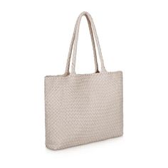 Luxury Handwoven Tote Shoulder Bag, Woven Leather Straw Tote Bag For Errands, Woven Leather Tote Bag For Shopping, Natural Intrecciato Weave Tote Shoulder Bag, Natural Intrecciato Tote Bag, Natural Color Intrecciato Weave Tote Bag, Natural Woven Leather Bags For Errands, Beige Intrecciato Weave Tote Shoulder Bag, Beige Tote Shoulder Bag With Intrecciato Weave