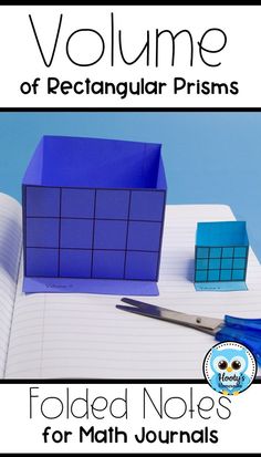 folded notes for math journals volume one of rectangular prisms