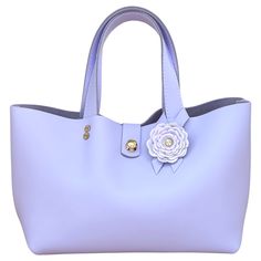 Lavender Leather Classic Tote Bag with Ombre Flower - Bag 129 Chic Flower-shaped Shoulder Bag For Everyday Use, Chic Flower-shaped Bag For Daily Use, Elegant Flower Shoulder Bag For Everyday Use, Elegant Flower Shaped Shoulder Bag For Everyday Use, Elegant Flower-shaped Shoulder Bag For Everyday Use, Elegant Flower Shaped Shoulder Bag For Daily Use, Elegant Flower-shaped Shoulder Bag For Daily Use, Elegant Purple Top Handle Shoulder Bag, Elegant Purple Bag With Top Carry Handle