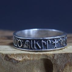 Sterling Silver Ring Bless And Save - Armenian Religious Silver Ring, Armenian Gift, Unisex Ring, Gift For Him And Her Ring male-female Lord Bless And Save from 925 sterling silver Narrow amulet ring. Very suitable for both men and women. Handmade. Silver is aged. Ring width - 0.5 cm. Weight - 4-5 gr. When ordering, specify the size of the ring. Amulet Ring, His And Hers Rings, Her Ring, Unisex Ring, Armenia, Gift For Him, Ring Gift, Handmade Silver, Sterling Silver Ring