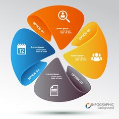 the four stages of an infographic diagram with icons and arrows in different colors