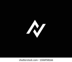 the letter w is made up of two white letters on a black background with an arrow