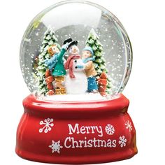 a snow globe sitting on top of a table