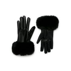 Add a touch of glamour to your winter look with Time and Tru PU Faux Fur Cuff Glove! Stay cozy and chic with these gloves featuring faux fur cuffs for a luxurious feel. Available in various colors to suit your style. Exclusively at Walmart! Size: One Size.  Color: Black.  Gender: female.  Age Group: adult. Black Winter Gloves, Gloves Aesthetic, Stocking Ideas, Baddie Vibes, Elegant Gloves, Fur Cuffs, Fur Gloves, Gloves For Women, Fur Accessories