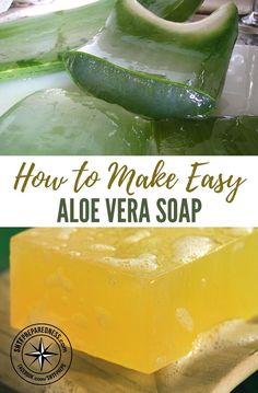 how to make easy aloe vera soap with aloe vera leaves and cucumber