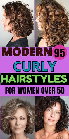 Feel confident and stylish with these short curly hairstyles for women over 50. Perfect for round faces and gray hair, these easy-to-style looks will have you feeling fabulous! #CurlyHair #Over50Beauty #ConfidenceBoost Casual Curly Hairstyles Natural Curls, Shoulder Length Hair Curly Styles, Hair Color Ideas Short Curly Hair, Lob Haircut For Curly Hair, Curly Hairstyles For 50 Year Old Women, Haircuts For Curly Hair Round Face, Curly Hair Women Styles, Mid Length Curly Haircuts For Round Faces, Curly Hair For Round Faces