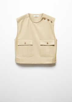 REF. 67075754-VALDEMOS-LM
Composition: 68% cotton,32% polyamide. Lining: 100% cotton Utility Workwear Tops With Side Pockets, Sleeveless Workwear Vest With Patch Pockets, Sleeveless Vest With Patch Pockets For Work, Casual Workwear Vest With Patch Pockets, Utility Workwear Tops With Welt Pockets, Utility Tops With Welt Pockets For Work, Utility Vest With Flap Pockets For Work, Utility Style Workwear Tops With Flap Pockets, Utility Sleeveless Tops With Pockets