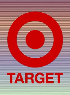 the target logo is red and blue