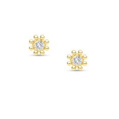 This Diamond Stud Earrings is stylish and expertly crafted by TOUSIATTAR JEWELRS with 14k fine gold. It is the most exoteric and widely used earrings in young stars. It has fully finished, which gives an extra shine and cute look! Metal stamp: 14k Metal: Gold Gem Type: White diamond Setting: Prong-Setting Back finding: Push back Number of stones: 2 Stone Weight: 0.10 carats Stone shape: Round Minimum color: G-H Minimum clarity: SI1-SI2 Cut: Very good cut Stone Creation Method: Natural Enjoy our 14k White Gold Flower-shaped Diamond Earrings, Fine Jewelry 14k Gold Diamond Earrings With Flower Shape, 14k Gold Diamond Earrings In Flower Shape, 14k Gold Diamond Earrings With Flower Shape, 14k Gold Flower Shaped Diamond Earrings, Yellow Gold Round Pierced Flower Earrings, Classic Yellow Gold Flower-shaped Cluster Earrings, Yellow Gold Round Flower Earrings, Yellow Gold Pierced Flower Earrings