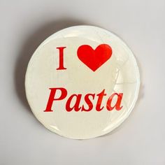 Vintage 1980s/1990s I LOVE Pasta Pinback Button Pin Y2K Food Italian Heart Love  | eBay Cool Button Pins, Funny Button Pins, Magnets Aesthetic, Cute Button Pins, Pin Ideas Button, Y2k Food, Quirky Aesthetic, Pins Design, Pin Icon