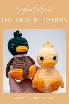 Ducky Crochet Pattern Free, Crochet Patterns Duck Free, Amigurumi Duck Free Pattern Crochet Projects, Free Crochet Duck Pattern Amigurumi, Crochet Duck Amigurumi Free Pattern, Duck Free Crochet Pattern, Crochet Mallard Duck Pattern Free, Mallard Duck Crochet Pattern Free, Free Crochet Duck Pattern