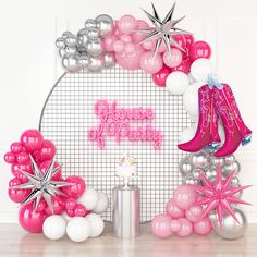 PRICES MAY VARY. Perfect Cowgirl Decorations: Yeehaw! Put your cowgirl boots on and get ready to party! Make your western themed party pop with our cowgirl balloons. Perfect for birthdays, last rodeo bachelorette parties, baby showers, and more. Everything In One Pack: Our large pack of cowgirl party supplies and decorations includes pearl pink, hot pink, white, and silver balloons in various sizes (5", 10", 12", and 18"). Also included are unique spiky star foil balloons in silver and hot pink Cow Print Backdrop, Cowgirl Balloon Garland, Cowgirl Decorations, Teal Balloons, Christmas Balloon Decorations, Bling Party, Valentines Party Decor, Cowgirl Birthday Party, Western Theme Party