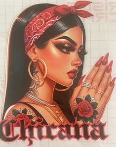 Chicana T-shirt Chula Tattoo Ideas, Y2k Chicana Aesthetic, Latinx Photography, Chicana Aesthetic Outfit, Chicana Wallpapers, Mexican American Tattoos, Chicana Drawings, Chola Style Outfits, Chola Outfits