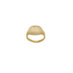 Pave Diamond Pinky Ring 14K Yellow Gold 0.53 Carats of Diamonds 11/16" Height Additional sizes are available as special orders. Please contact our boutiques. Gold Oval Signet Ring With Pave Setting, 14k Yellow Gold Pave Setting Signet Ring, Yellow Gold Oval Dome Ring With Pave Setting, Fine Jewelry Yellow Gold Cluster Ring With Pave Setting, 14k Yellow Gold Signet Ring With Pave Setting, Classic 14k Gold Signet Ring With Pave Setting, Yellow Gold Signet Ring With Pave Setting, 14k Yellow Gold Dome Ring With Vs Clarity, Gold Signet Ring With Pave Setting For Formal Occasions